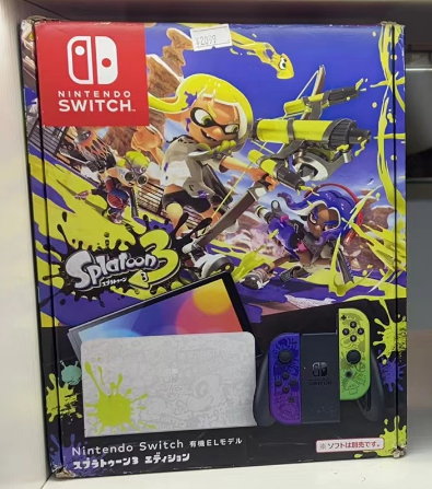Nintendo Switch modelo OLED 64 GB consola de videojogos ecrã OLED de 7'' LAN com fios comandos Joy-Con Gamepad leitores de jogos portáteis