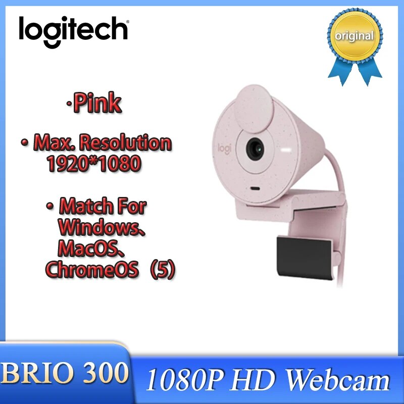 100% original logitech brio 300 nova webcam hd ao vivo online classe câmera do computador câmera 1080p câmera brio 300