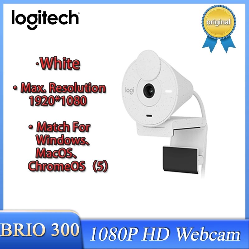 100% original logitech brio 300 nova webcam hd ao vivo online classe câmera do computador câmera 1080p câmera brio 300