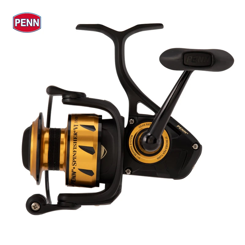 100% original penn spinfisher vi ssvi 2500-10500 corpo de metal molinete de pesca 5 + 1bb ipx5 selado design grande mar de água salgada