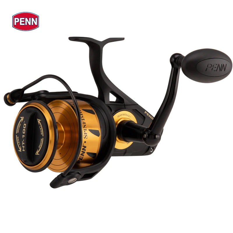 100% original penn spinfisher vi ssvi 2500-10500 corpo de metal molinete de pesca 5 + 1bb ipx5 selado design grande mar de água salgada