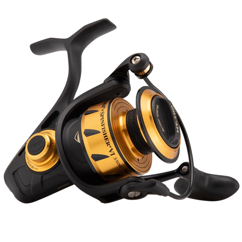100% original penn spinfisher vi ssvi 2500-10500 corpo de metal molinete de pesca 5 + 1bb ipx5 selado design grande mar de água salgada
