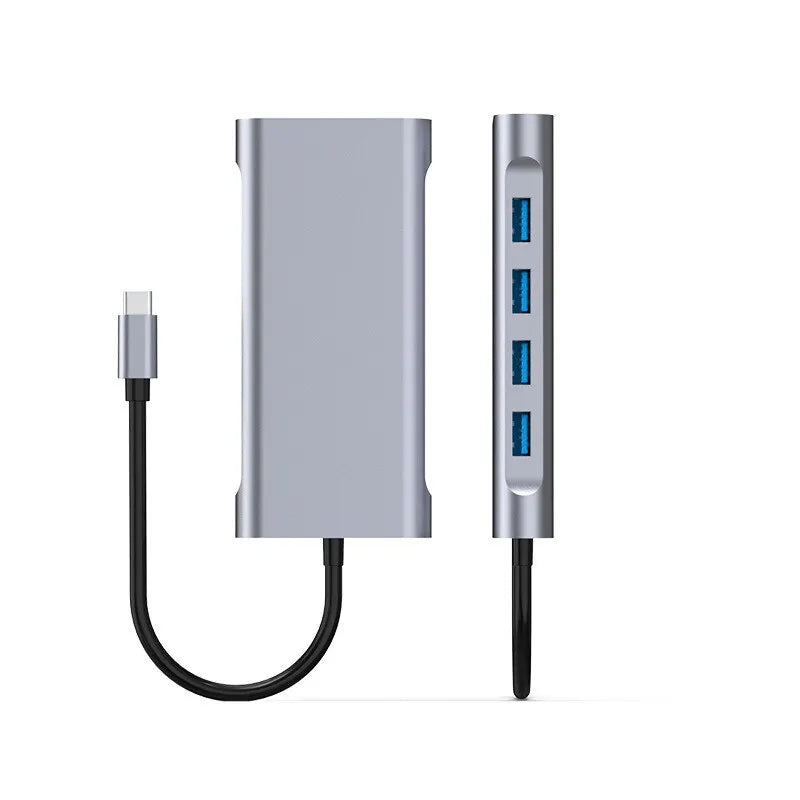 11-em-1 Tipo-c USB 3.0 Hub Multi-Port Laptop Docking Station Tipo C para 4K HDMI VGA PD RJ45 100M Gigabit NIC Adaptador