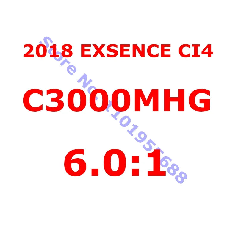 2018 original shimano exsence ci4 + c3000m c3000mhg 4000mxg relação de engrenagem 6.2:1 molinete de pesca de água salgada molinete especial para o mar baixo