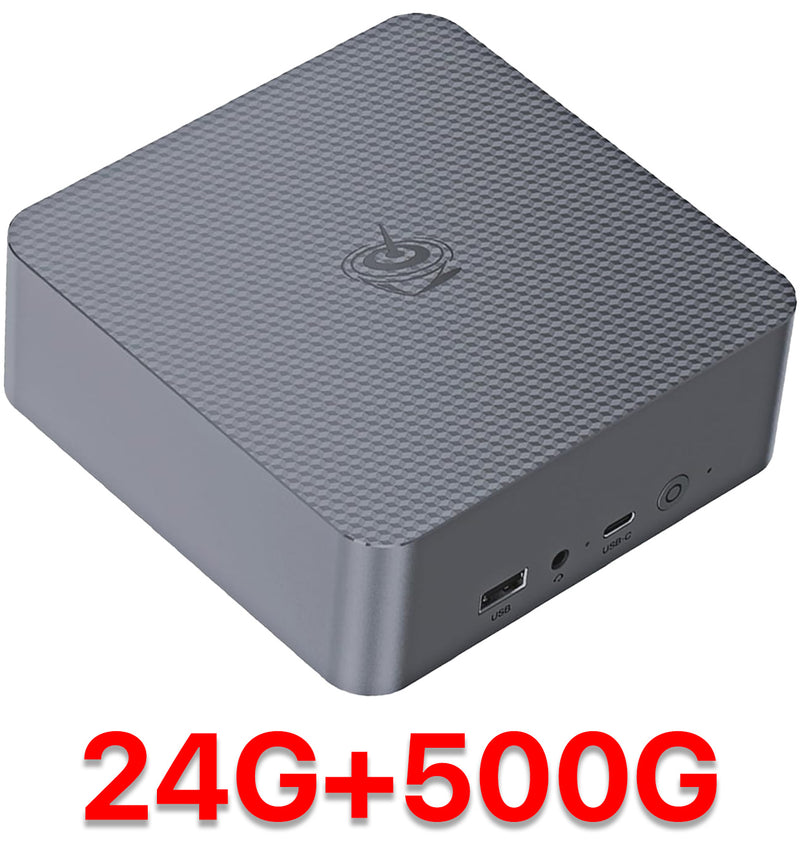 Beelink EQR6 Mini PC, Ryzen 9 6900HX (8C/16T, up to 4.9 GHz) Mini Computer, AMD Radeon 680M, 24GB DDR5 4800MHz & 500GB PCle 4.0x4 SSD Quiet Office PC, Dual HDMI, Dual LAN, USB3.0, USB-C, WiFi 6, BT5.2