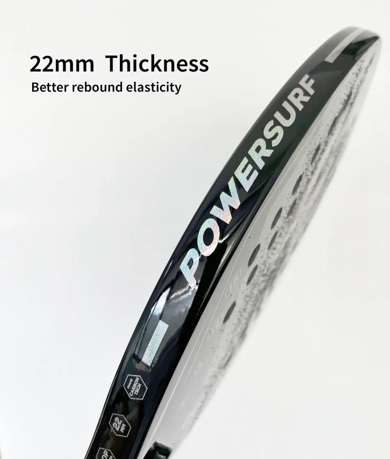 3K Holográfico Beach Tennis Racket, Full Carbon Fiber Frame, Racquet Tratamento De Superfície, Iniciante Kit para Feminino