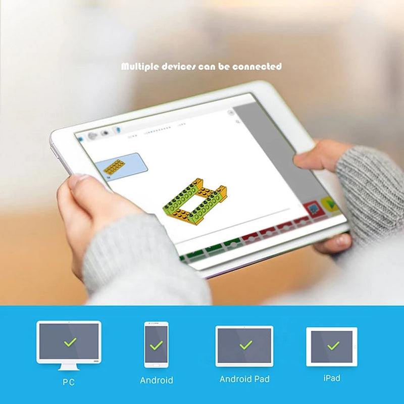 45300 Novas peças de alta tecnologia WeDo 2.0 robótica construção núcleo conjunto blocos de construção compatível com nós-fazer 3.0 brinquedos educativos diy