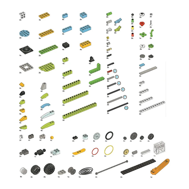 45300 Novas peças de alta tecnologia WeDo 2.0 robótica construção núcleo conjunto blocos de construção compatível com nós-fazer 3.0 brinquedos educativos diy