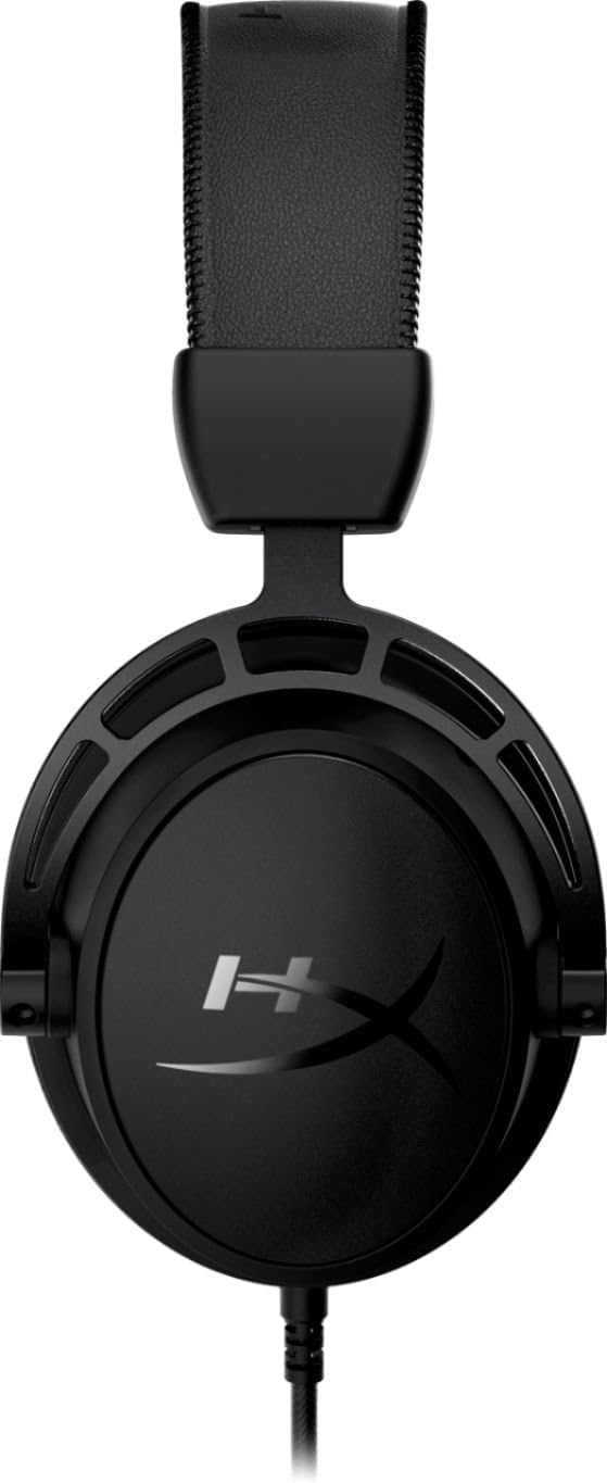 HyperX Cloud Alpha – Gaming Headset, for PC, PS4, Xbox One, Dual Chamber Drivers, Memory Foam, Soft Leatherette, Durable Aluminum Frame, Detachable Noise-Cancelling Microphone - Black
