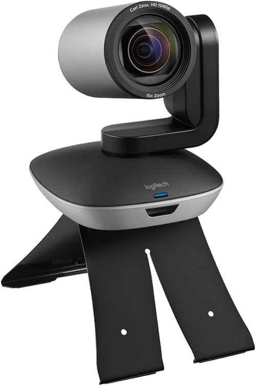 Câmera de conferência Logi com áudio e USB, função panorâmica, uso profissional em reunião, origem CN / 85258929 / 3500e
