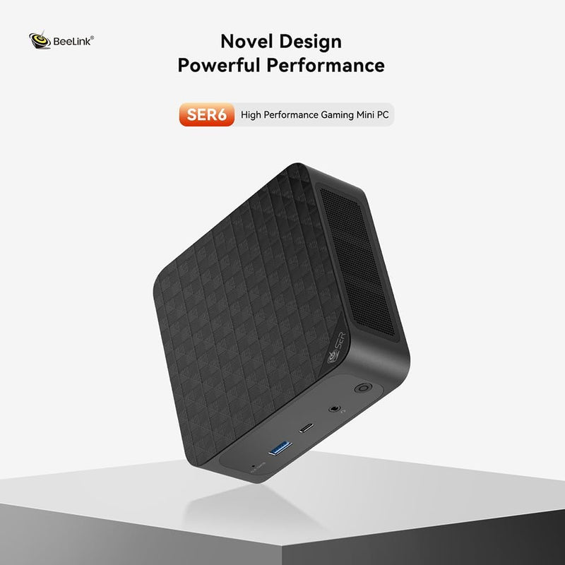 Beelink SER6 Mini PC W11 Pro, AMD Ryzen 9 6900HX(8C/16T up to 4.9GHz), 32GB DDR5 1TB NVME SSD Radeon 680M 12 core 2400 MHz WiFi 6/BT5.2 Triple Display Mini Gaming PC Computer