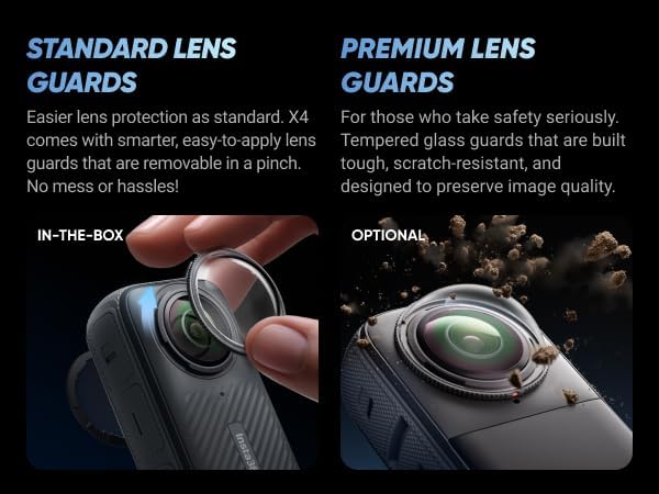 Insta360 X4 Bike Bundle - Waterproof 360 Action Camera with 1/2"" 48MP Sensors, 8K 360 HDR Video, 72MP 360 Photo, |Includes Bike Bundle, Selfie Stick, Lens Cap, Black