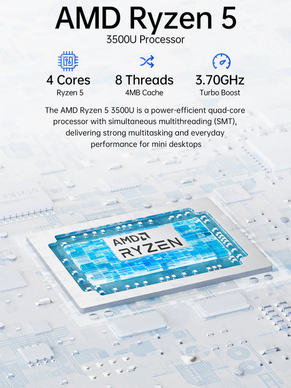 GMKtec G10 Mini PC AMD Ryzen™ 5 3500U