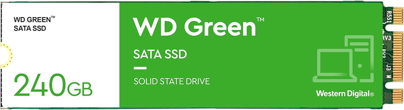 Western Digital 240GB WD Green SATA Internal Solid State Drive SSD - SATA III 6 Gb/s, M.2 2280, Up to 545 MB/s - WDS240G3G0B