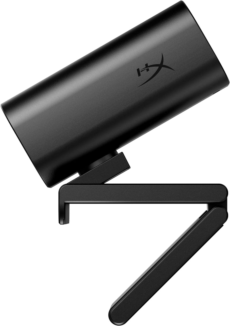 HyperX Vision S – Webcam, 4K Video Recording @ 30fps, 90° Field-of-View, Responsive Autofocus, Hyperflex Cable, Aluminum Body, Plug and Play, Sony Starvis 8MP Sensor, 5G2P Lens, USB-C – Black