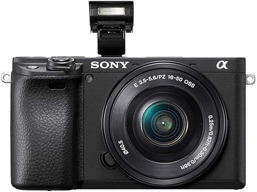 Câmera digital Sony Alpha 6400 com sensor APSC, 24,3MP, tela ajustável em 180°(selfie)