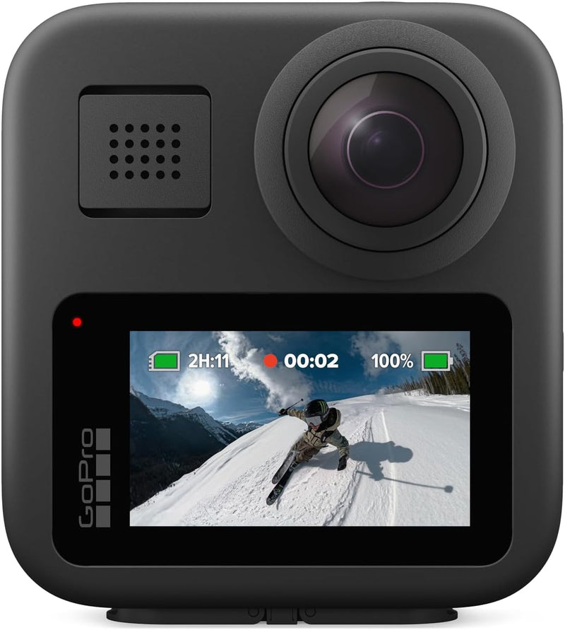 GoPro MAX Waterproof 360 + Traditional Action Camera with Spherical 5.6K30 HD Video, 16.6MP, 360 Photos, 1080p Live Streaming Stabilization