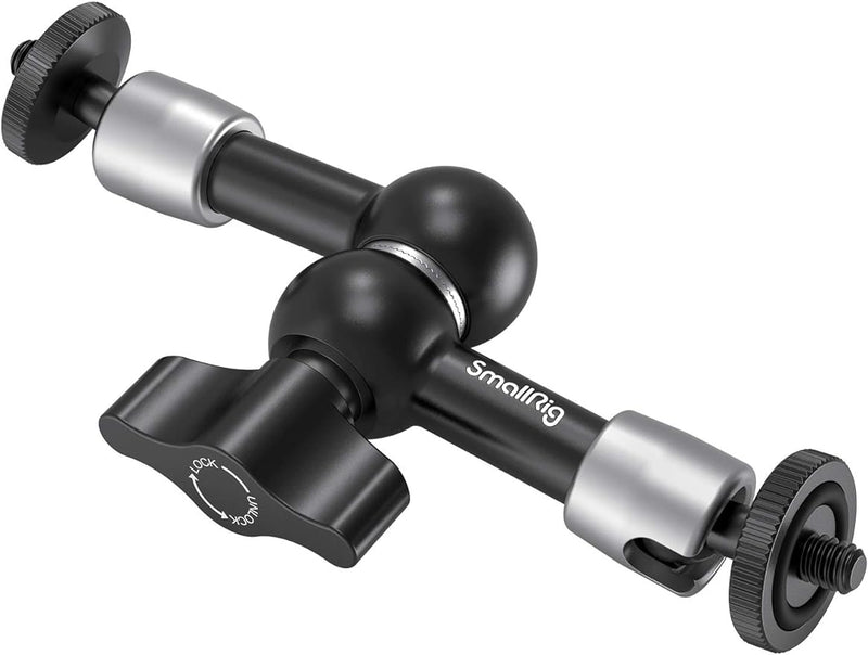 SmallRig Braço mágico articulado de fricção ajustável de 14 cm, com parafuso de 6 mm para monitor LCD/luzes LED – 2065