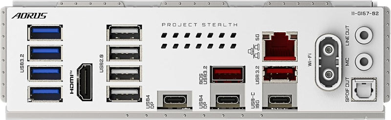 GIGABYTE X870 AORUS Stealth ICE AMD AM5 Motherboard, ATX, DDR5, 4X M.2, PCIe 5.0, 2xUSB-4,USB-C, WIFI7, 5GbE LAN, EZ-Latch