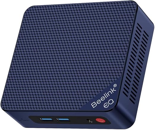 Beelink Mini PC, Minis13 Pro Mini pc 13ª geração Intel N50 (até 3,4GHz) 4C/4T, 16GB DDR4 500GB PCle SSD/2×HDMI 4K 60Hz Saída Gigabit Ethernet/2×LAN/WiFi6/BT -5.2