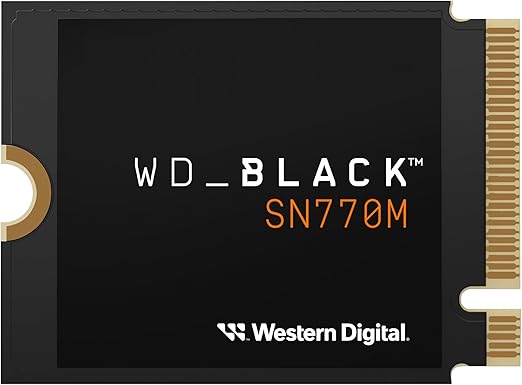 SSD WD Black SN770M - 2TB, NVMe, M.2 2230, Leitura 5150MB/s, Gravação 4850MB/s