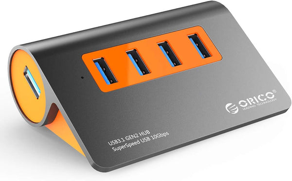 Hub Usb 3.1 Portátil 4 Portas 10gbps com Fonte Externa - Orico
