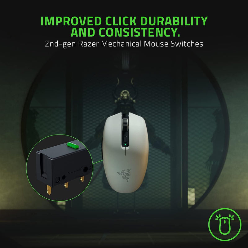 Razer Orochi V2 - Rato de jogo sem fios móvel com até 950 horas de duração da bateria (design ultra-leve, 2 modos sem fio, interruptores de rato mecânicos) Mercury