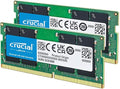 Crucial Kit RAM 64 GB (2 x 32 GB) DDR4 3200 MHz CL22 (ou 2933 MHz ou 2666 MHz) Memória para laptop CT2K32G4SFD832A
