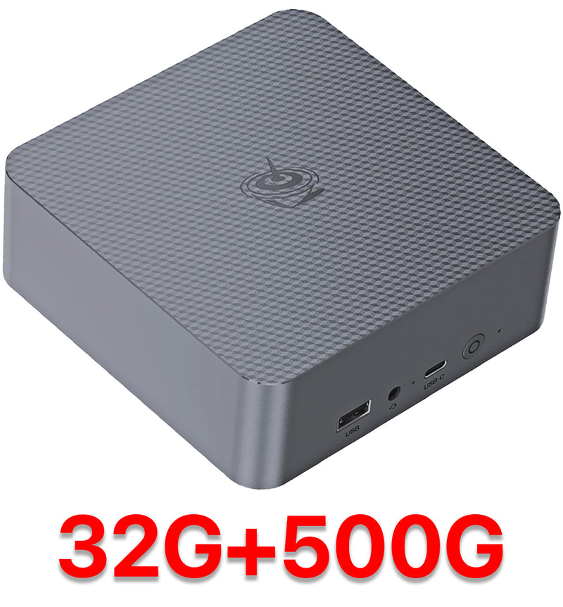 Beelink EQR6 Mini PC, Ryzen 9 6900HX (8C/16T, up to 4.9 GHz) Mini Computer, AMD Radeon 680M, 24GB DDR5 4800MHz & 500GB PCle 4.0x4 SSD Quiet Office PC, Dual HDMI, Dual LAN, USB3.0, USB-C, WiFi 6, BT5.2