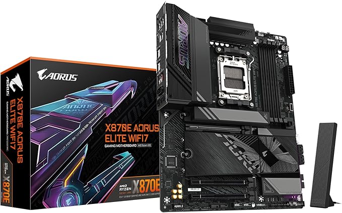 GIGA X870E AORUS ELITE WIFI7 PLACA MAE DDR5 Socket AM5, M2, Pcie /  84717040 / X870 WIFI7