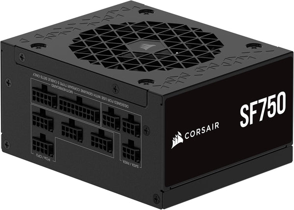 CORSAIR SF750 (2024) Fully Modular Low Noise 80 Plus Platinum ATX Power Supply – ATX 3.0 Compliant – PCIe 5.0 Ready – SFX-to-ATX Bracket Included – Black
