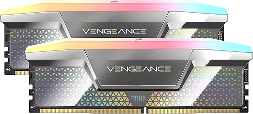 Memória DDR4 16GB (2x8GB) RGB 3200MHz CL38 p/ desktop, cond. nova, NCM 8473.30.19