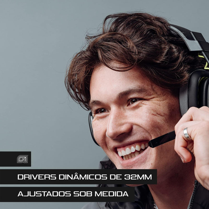 Headset Com Fio ASTRO A10 Gaming Gen 2 Com Microfone Flip-to-mute, Drivers de 32 mm, Compatível com Xbox Series X|S, Xbox One, Nintendo Switch, PC, Mac - Preto