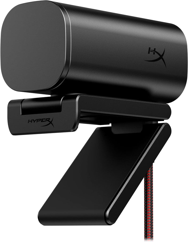 HyperX Vision S – Webcam, 4K Video Recording @ 30fps, 90° Field-of-View, Responsive Autofocus, Hyperflex Cable, Aluminum Body, Plug and Play, Sony Starvis 8MP Sensor, 5G2P Lens, USB-C – Black