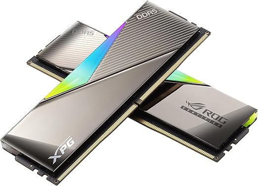 XPG Lancer ROG DDR5 6600MT/s 32GB (2x16GB) CL32 UDIMM 288-Pins Desktop SDRAM DDR5 Dual Channel RAM Kit dissipador de calor (AX5U6600C3216G-DCLARROG)