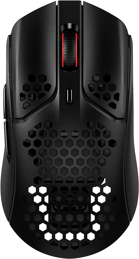 MOUSE GAMER SEM FIO HYPERX HASTE 6 BOTOES PRETO