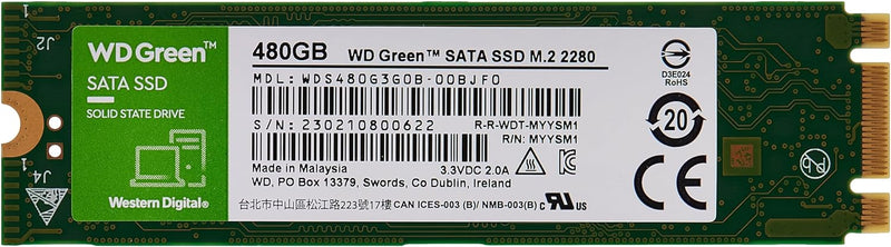 Western Digital 240GB WD Green SATA Internal Solid State Drive SSD - SATA III 6 Gb/s, M.2 2280, Up to 545 MB/s - WDS240G3G0B