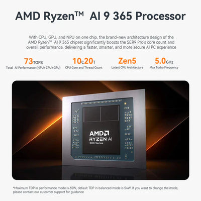 Soquete do processador de jogos Ryzen 5 com ventilador, CPU R5 5600, Processador de jogo AM4, 6 / 85423110 / Ryzen™ AI 9 365 - 32GB + 1TB