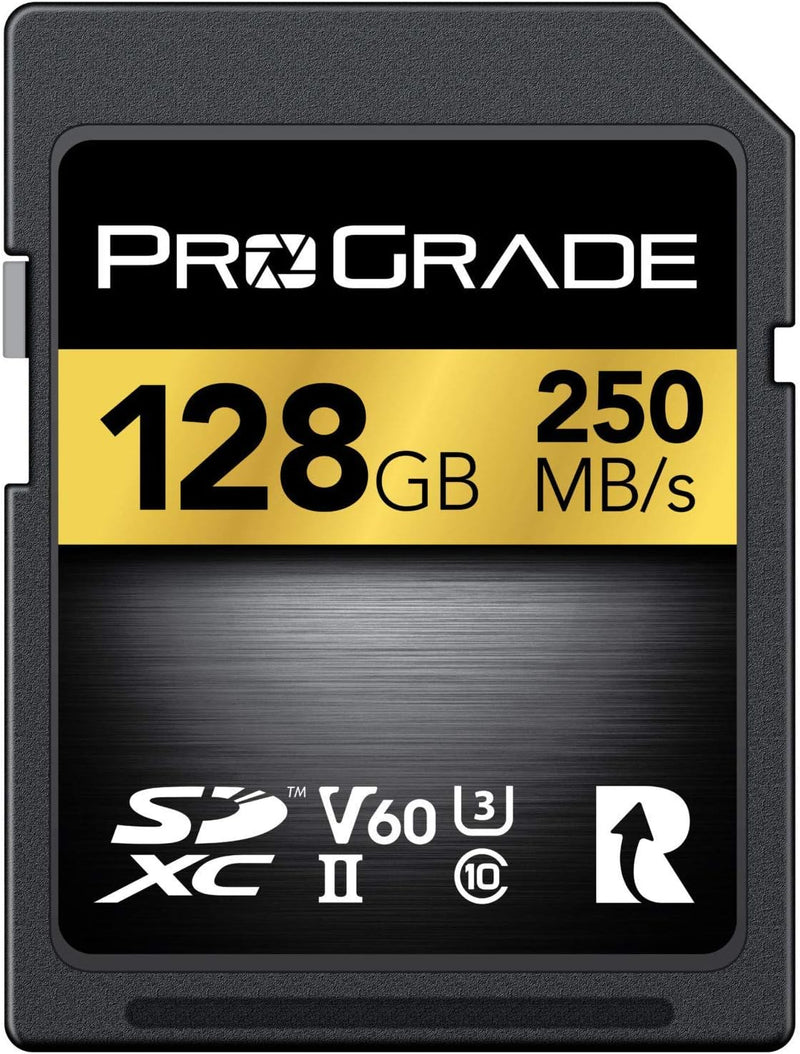 SD UHS-II 256GB Card V60 –Up to 130MB/s Write Speed and 250 MB/s Read Speed | for Professional Vloggers, Filmmakers, Photographers & Content Curators – by Prograde Digital
