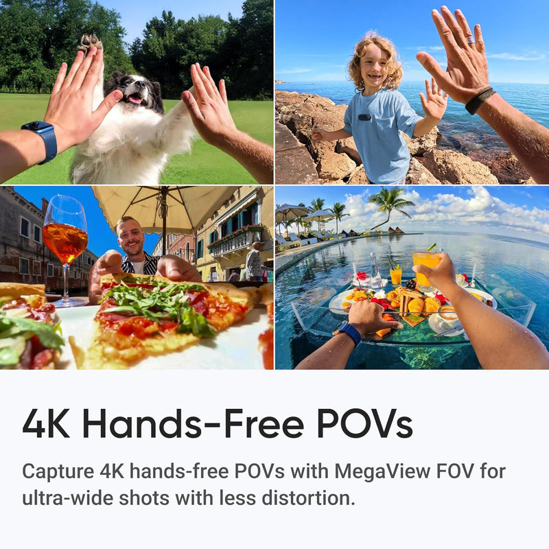 Insta360 GO 3S - 128 GB Ultimate Bundle Black 4K Tiny Portable Vlogging Camera, Hands-Free POVs, Mount Anywhere, Stabilization, 140 Min Battery Life, 10m Waterproof, Pet POV
