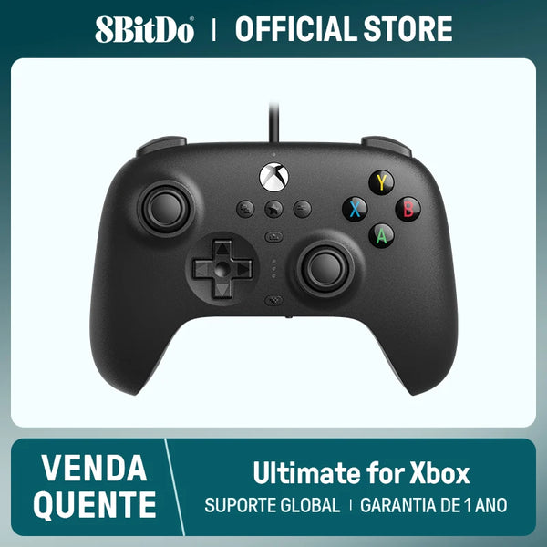 8BitDo-Controlador final com fio para Xbox Series, Série S, X, Xbox One, janelas 10, 11