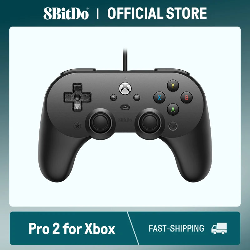 8BitDo - Pro 2 Controlador com Fio para Xbox Series, Series S, X, Xbox One, janelas 10, 11