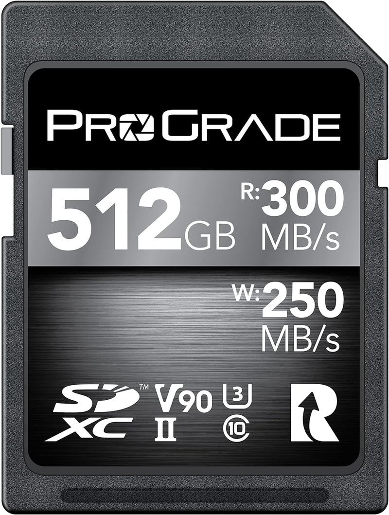 ProGrade Digital SDXC UHS-II V90 300R Memory Card (512GB)