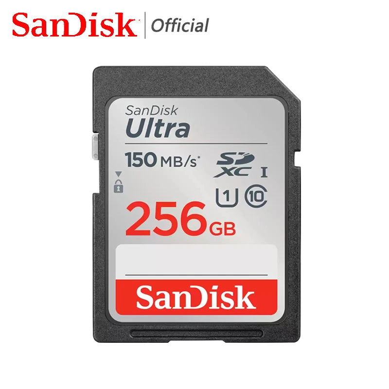 Cartão SD SanDisk Ultra Extreme Pro 128GB 64GB 32GB 512GB 256G 1T SD C10 Cartão de memória flash SD U3 4K V30 Cartões SDXC SDHC para câmera