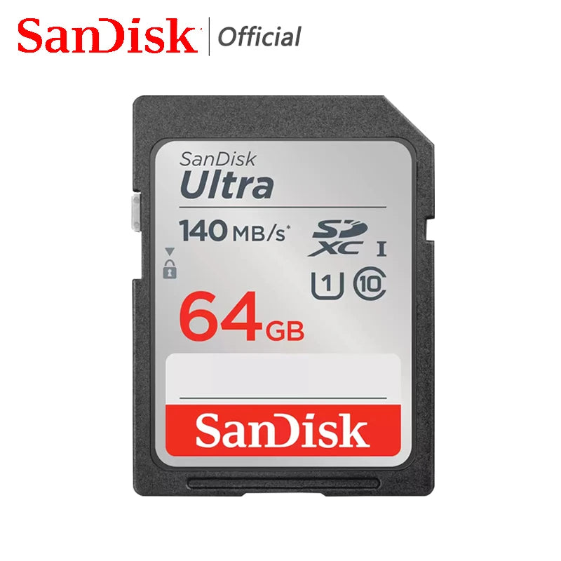 Cartão SD SanDisk Ultra Extreme Pro 128GB 64GB 32GB 512GB 256G 1T SD C10 Cartão de memória flash SD U3 4K V30 Cartões SDXC SDHC para câmera