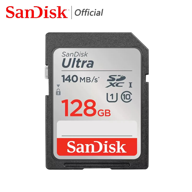 Cartão SD SanDisk Ultra Extreme Pro 128GB 64GB 32GB 512GB 256G 1T SD C10 Cartão de memória flash SD U3 4K V30 Cartões SDXC SDHC para câmera