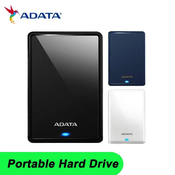ADATA-Disco Rígido Externo Portátil, HDD, Azul Escuro, HDD, HV620s, USB 3.2, 2.5 pol, 1TB, 2TB, 4TB, 5TB
