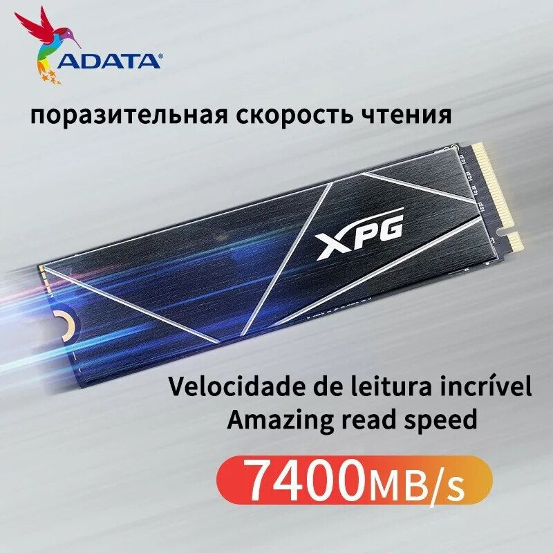 ADATA-XPG GAMMIX S70 Lâmina PCIe Gen4x4 M.2 2280 Nvme, 1TB, 2TB, SSD interno de jogos para desktop, disco rígido, PC, PS5