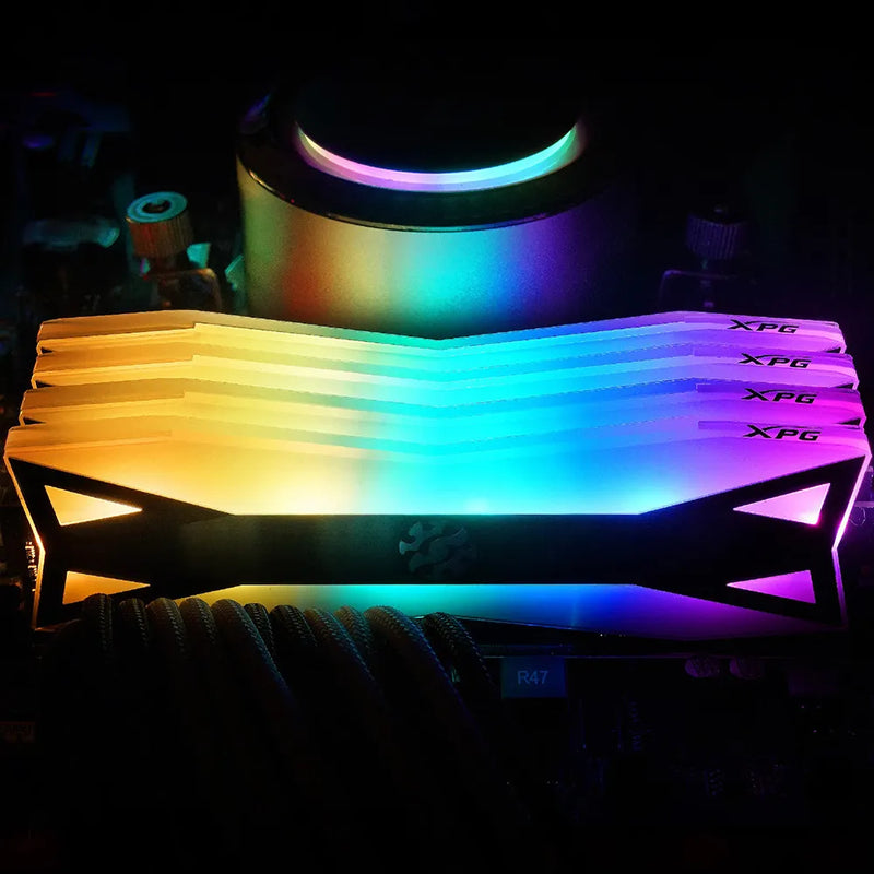 ADATA-XPG Módulo RAM de memória Desktop, DDR4, PC4, 3200Mhz, 3600Mhz, DIMM para computador, 8GB x 2Pcs, 16GB x 2Pcs, D60G RGB, PC
