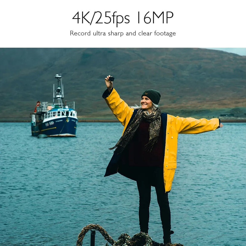 AKASO-Câmera de ação impermeável com controle remoto, AKASO EK7000 Pro, Câmera subaquática de 20MP, 4K, Tela sensível ao toque, 40m